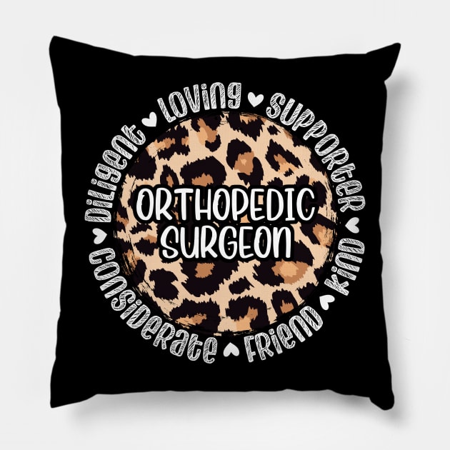 Orthopedic Surgeon Appreciation Pillow by White Martian