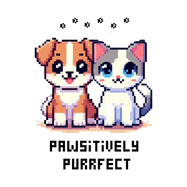 Pixel Dog Cat Pet Pawsitively Purrfect by Amado ⭐⭐⭐⭐⭐