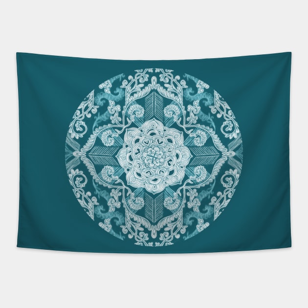 Centered Lace - Teal Tapestry by micklyn