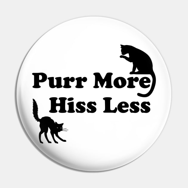 Lispe Cats Purr More Hiss Less Pin by Lispe