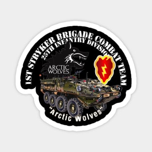 1st Stryker Bde - 25th ID - Arctic Wolves - White w Stryker Magnet