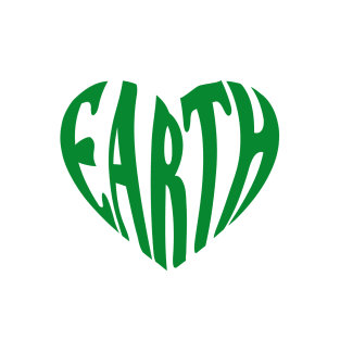 Earth love, green heart T-Shirt