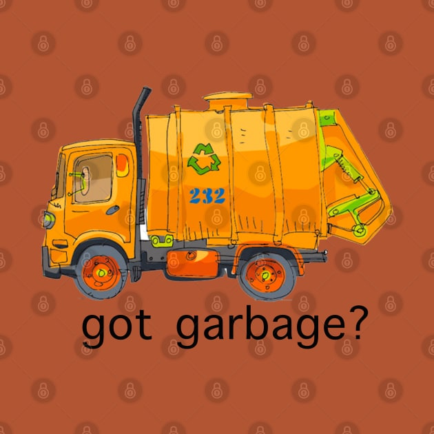 Garbage Truck by Happy Art Designs