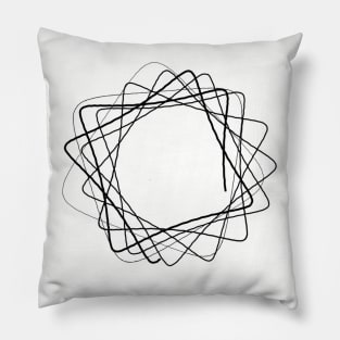 Imperfect Spirograph no.6 Pillow