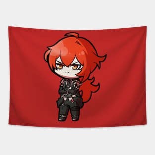 Chibi Diluc - Genshin Impact Tapestry