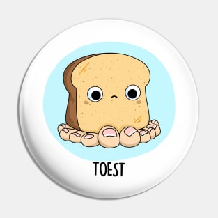 Toest Cute Toast Pun Pin