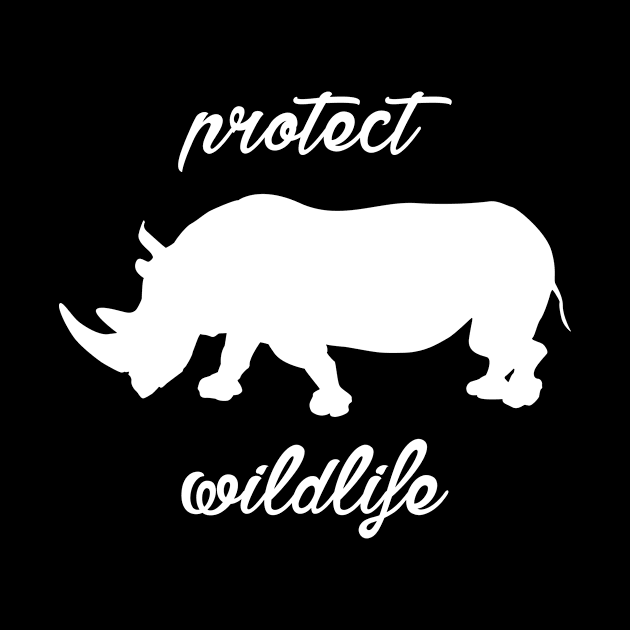 protect wildlife - rhino by Protect friends