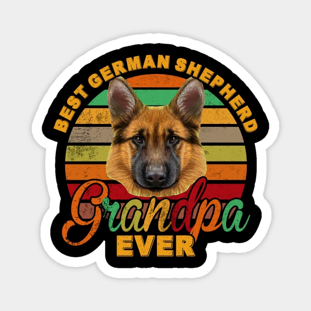 Best German Shepherd Grandpa Ever Magnet by franzaled