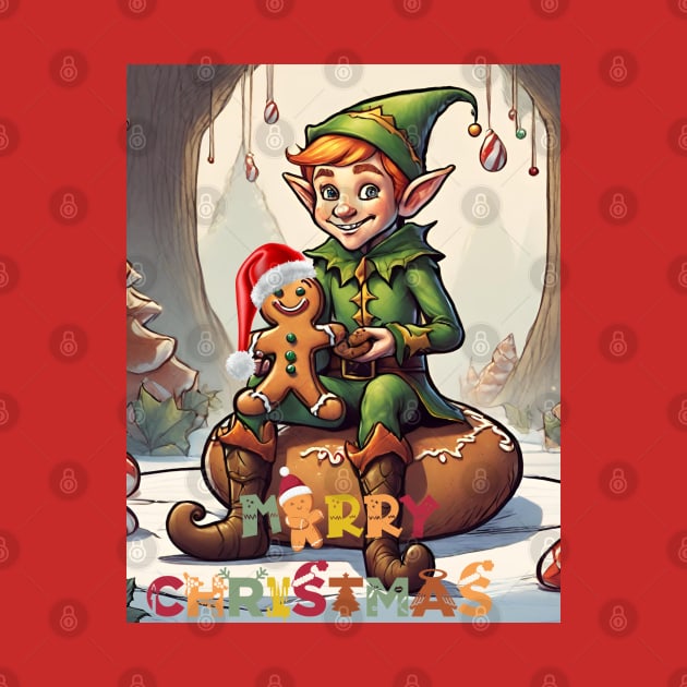 Elf & Gingerbread man by blaurensharp00@gmail.com