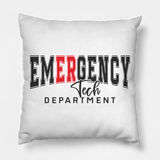 Emergency Department Emergency Room Tech Er Nurse Healthcare Pillow