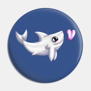 Shark Bites! (White) Pin