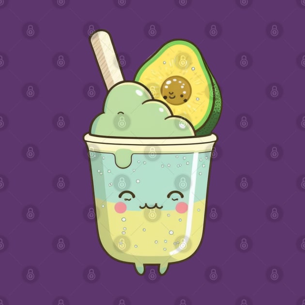 Avocado Slush cute kawaii by SimoneSpagnuolo