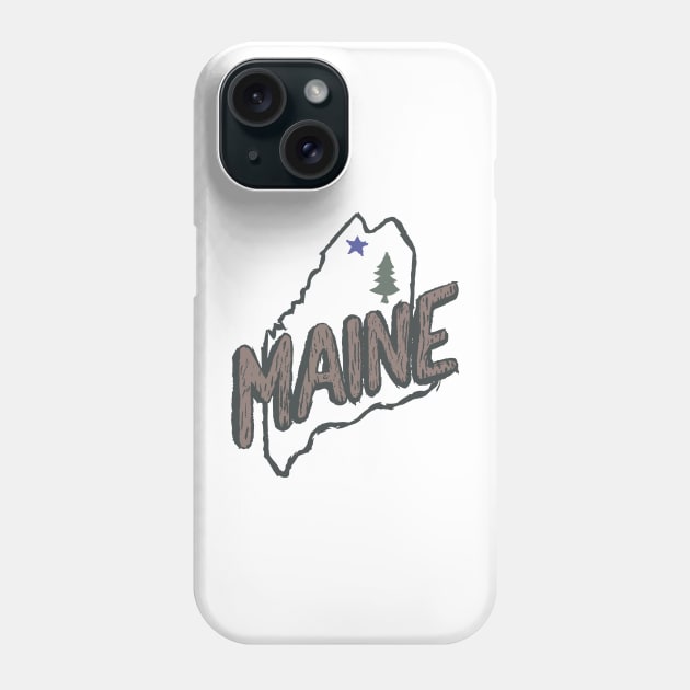 Maine 03 Phone Case by Very Simple Graph