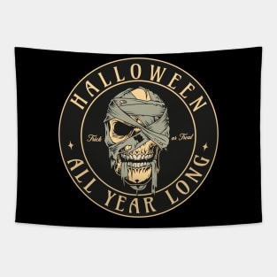 Halloween all year long - Spooky Skull Tapestry