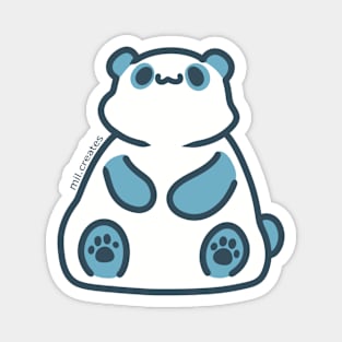 Cute Blue Panda Bear Magnet