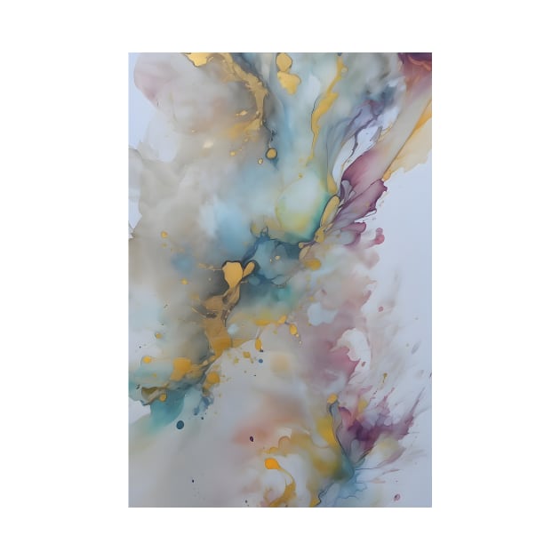 Alcohol Ink Cloud by puravidavisions