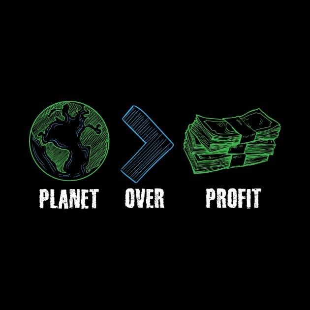 Planet Over Profit Global Warming by captainmood