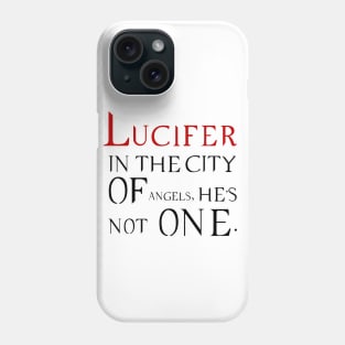 Lucifer, In the city of angels Phone Case