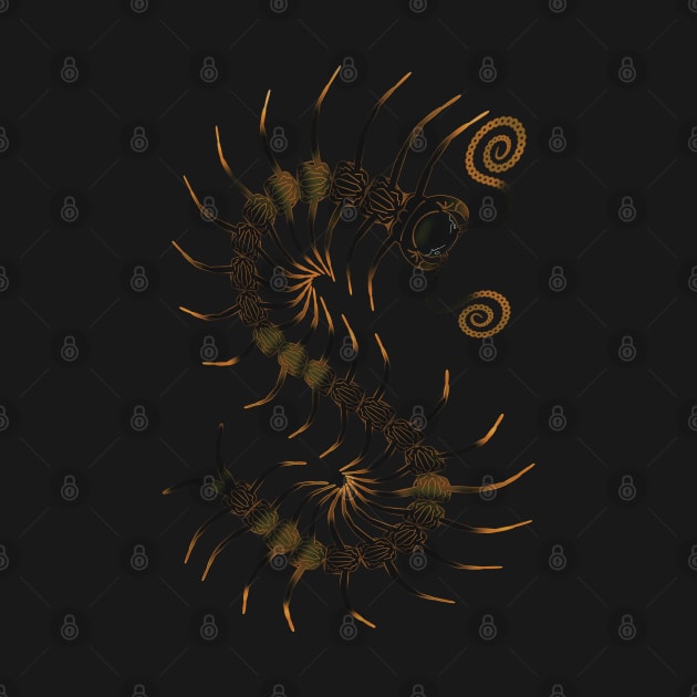 The Darkest Yellow Centipede by IgorAndMore