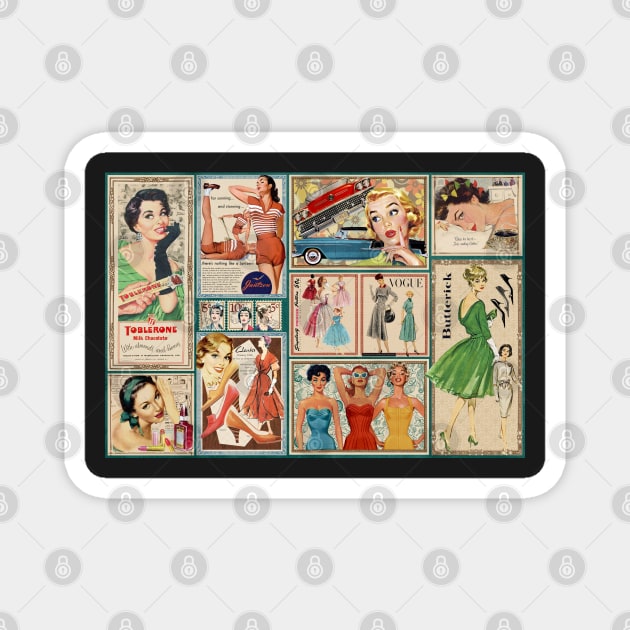 50s Fashion Magnet by HeritageScrap