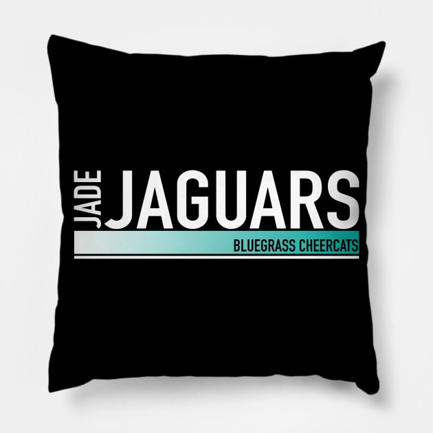 Jade Jaguars - Athletic Design Pillow by bluegrasscheercats