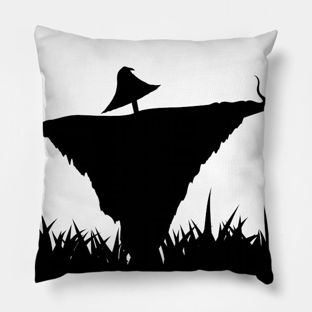 Scarecrow Silhouette Pillow by Allan Vargas