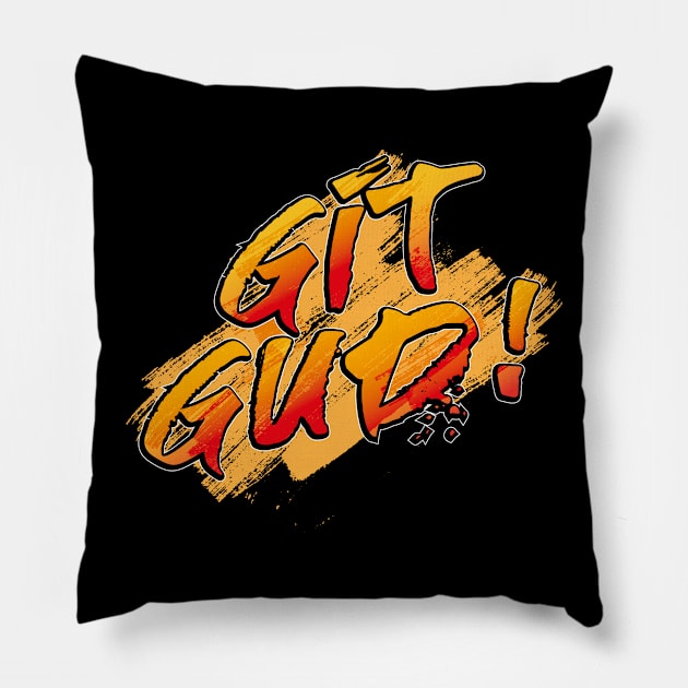 Git Gud! Pillow by bluerockproducts