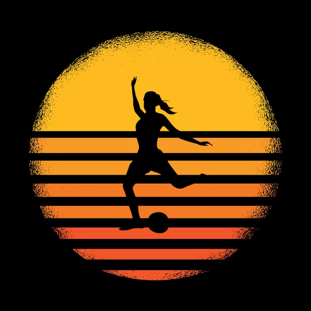 woman soccer vintage by Imutobi