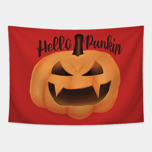 Hello Punkin Tapestry by zealology