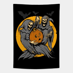 Vintage Halloween "Draw This In Your Style": Jack's Frightful Flight Tapestry