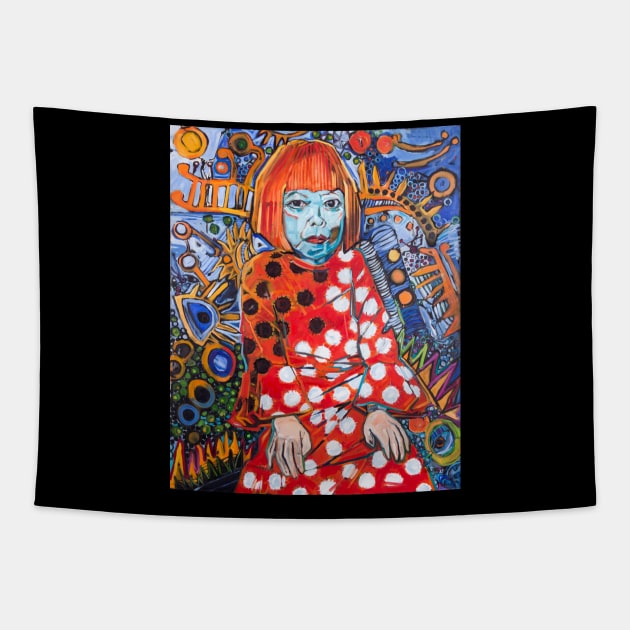 Yayoi Kusama Tapestry by Beck Lane