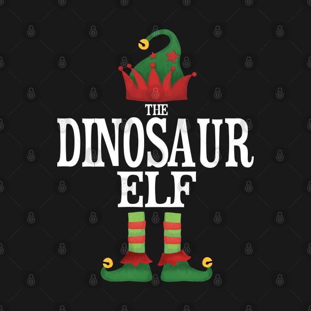 Dinosaur Elf Matching Family Group Christmas Party Pajamas by uglygiftideas