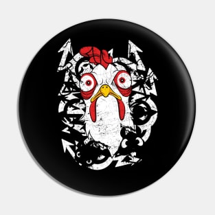 angry chicken Pin