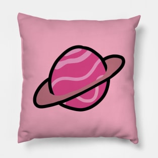 Pink Planet Pillow