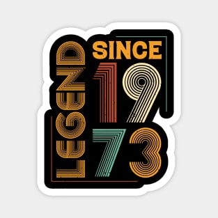 Legend Since 1973 Birthday Magnet