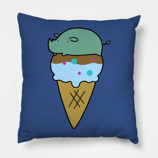 Rhino Icecream Cone Pillow