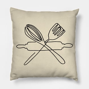 One line kitchen Pillow