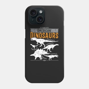 Types of Dinosaur tshirt - educational gift for dinosaur fans Phone Case