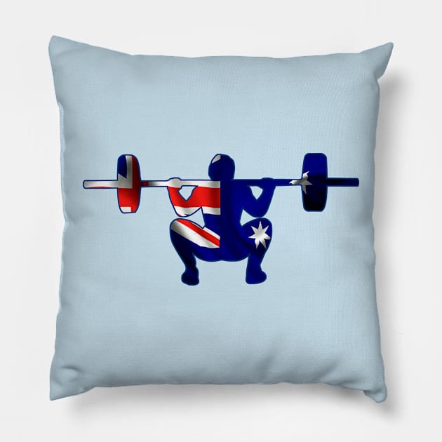 Squats Flag of Australia Pillow by SusanaDesigns