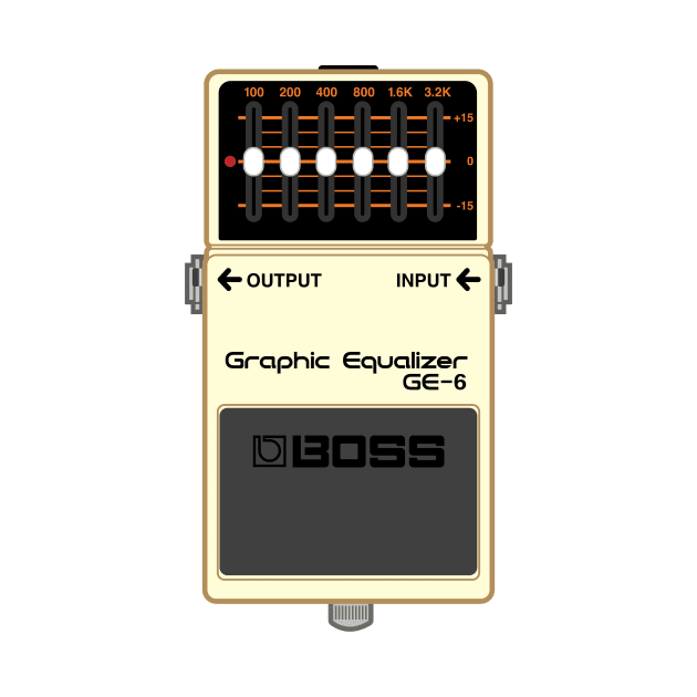 Boss GE-6 Graphic Equalizer Guitar Effect Pedal by conform