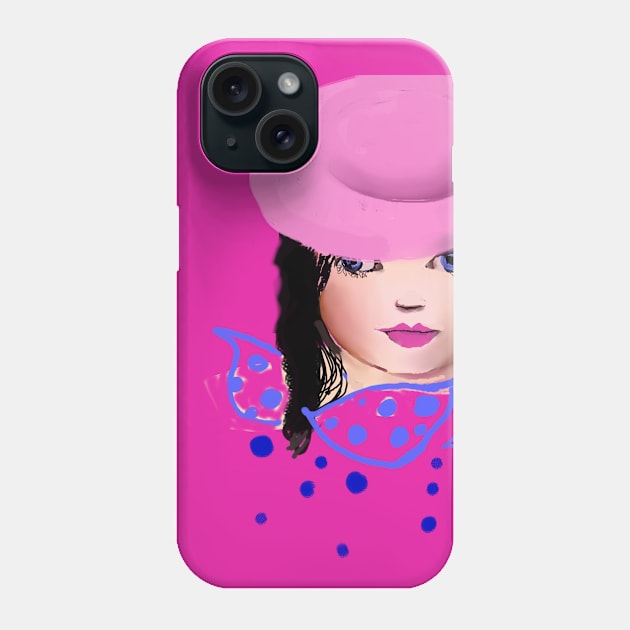 Pink hat Phone Case by valentia