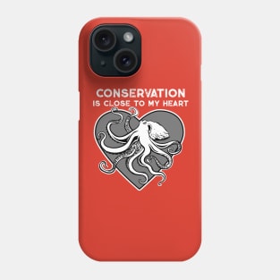 Octopus Conservation Heart Phone Case