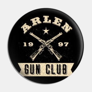 Arlen Gun Club (White) Pin