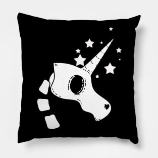 Unicorn Skull Pillow