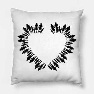 Family heart Pillow