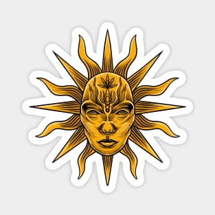 Sun Tarot Illustration Magnet