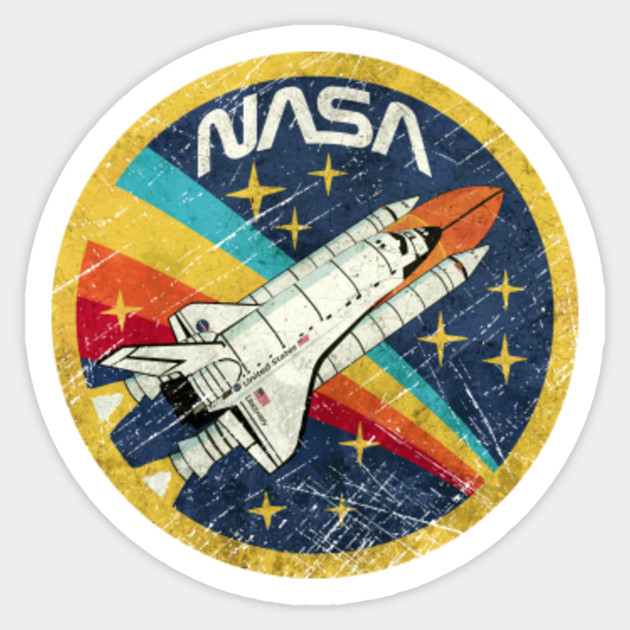 Space Agency Vintage Colors V04 - Nasa - Sticker | TeePublic