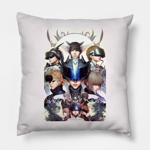 Final Fantasy Virtual Reality I Pillow by michaelkanouse