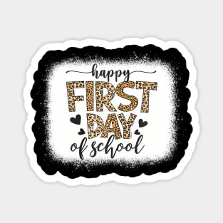 Retro  First Day of School Teacher Back to School Magnet