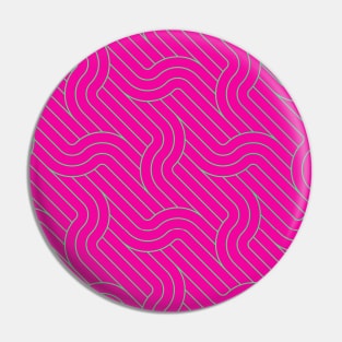 Bold pink and green pattern Pin